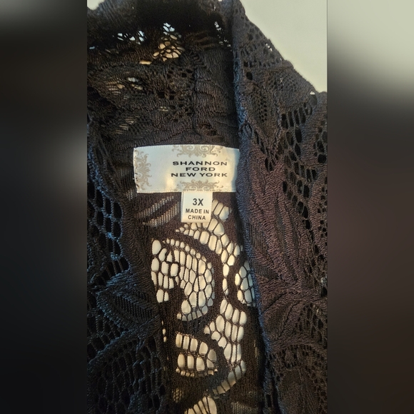 Elegant Black Lace Jacket - Picture 4 of 4